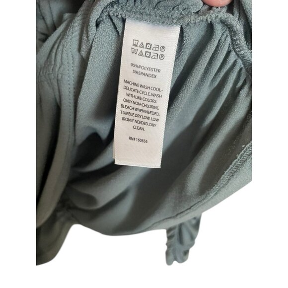 Anthropologie Joie Ruched Top Medium Gray V-Neck Long Sleeve Draped Blouse M - Picture 4 of 7